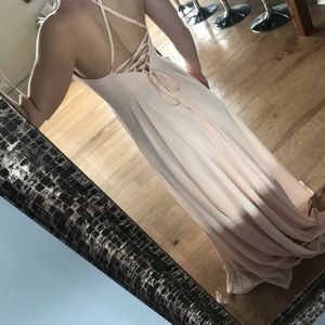 LULUS light blush/peach dress
